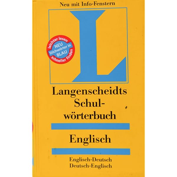 Amazon.com: Langenscheidts Großwörterbuch Englisch - Deutsch